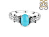 Turquoise & White Topaz Ring TRQ-RDR-1442.