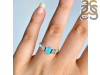 Turquoise & White Topaz Ring TRQ-RDR-1442.
