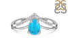 Turquoise & White Topaz Ring TRQ-RDR-1716.