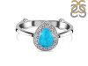 Turquoise & White Topaz Ring TRQ-RDR-1804.