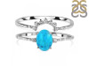 Turquoise & White Topaz Ring TRQ-RDR-1938.