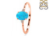 Turquoise & White Topaz Ring TRQ-RDR-1938-A.