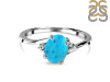 Turquoise & White Topaz Ring TRQ-RDR-209.