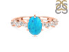  Turquoise & White Topaz Ring TRQ-RDR-2241.