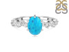  Turquoise & White Topaz Ring TRQ-RDR-2241.