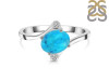 Turquoise & White Topaz Ring TRQ-RDR-2275.
