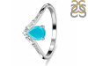  Turquoise & White Topaz Ring TRQ-RDR-2283.