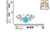 Turquoise & White Topaz Ring TRQ-RDR-2556.