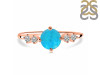 Turquoise & White Topaz Ring TRQ-RDR-3166.