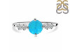 Turquoise & White Topaz Ring TRQ-RDR-3166.