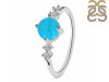 Turquoise & White Topaz Ring TRQ-RDR-3166.
