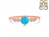 Turquoise & White Topaz Ring TRQ-RDR-3167.