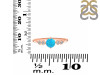 Turquoise & White Topaz Ring TRQ-RDR-3167.