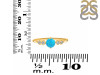 Turquoise & White Topaz Ring TRQ-RDR-3167.