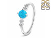 Turquoise & White Topaz Ring TRQ-RDR-3167.