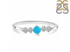 Turquoise & White Topaz Ring TRQ-RDR-3190.