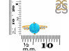 Turquoise & White Topaz Ring TRQ-RDR-3192.