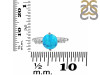 Turquoise & White Topaz Ring TRQ-RDR-3192.