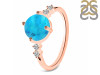Turquoise & White Topaz Ring TRQ-RDR-3192.