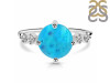 Turquoise & White Topaz Ring TRQ-RDR-3193.