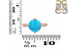 Turquoise & White Topaz Ring TRQ-RDR-3194.
