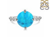 Turquoise & White Topaz Ring TRQ-RDR-3194.