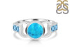 Turquoise & Blue Topaz Ring TRQ-RDR-43.