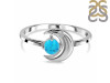 Turquoise & White Topaz Ring TRQ-RR-140.