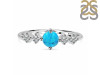 Turquoise & White Topaz Ring TRQ-RR-278.