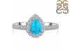 Turquoise & White Topaz Ring TRQ-RR-40.