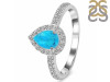 Turquoise & White Topaz Ring TRQ-RR-40.