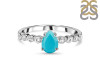Turquoise & White Topaz Ring TRQ-RR-419D.