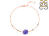 Tanzanite Raw Crystal & White Topaz Bracelet TZN-RCYB-2