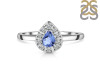 Tanzanite & White Topaz Ring TZN-RDR-2535.
