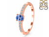 Tanzanite & White Topaz Ring TZN-RDR-2538.