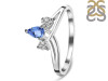 Tanzanite & White Topaz Ring TZN-RDR-2660.
