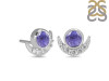 Tanzanite & White Topaz Stud Earring TZN-RE-4.