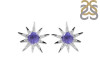 Tanzanite & White Topaz Stud Earring TZN-RE-50.