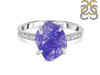 Tanzanite Raw Crystal & White Topaz Ring TZN-RR-397.