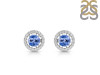 Tanzanite & White Topaz Earring TZN-RDE-985.