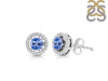 Tanzanite & White Topaz Earring TZN-RDE-985.