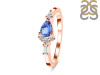 Tanzanite & White Topaz Ring TZN-RDR-2389.