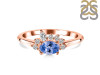 Tanzanite & White Topaz Ring TZN-RDR-2418.