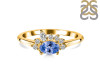 Tanzanite & White Topaz Ring TZN-RDR-2418.