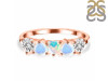 Opal & Moonstone & White Topaz Ring OPL / RBM / WTZ-RDR-2748.