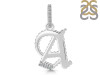 Cubic Zirconia Alphabet A Pendant CUZ-RDA-183.