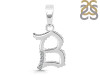 Cubic Zirconia Alphabet B Pendant CUZ-RDA-158.