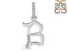 Cubic Zirconia Alphabet B Pendant CUZ-RDA-184.