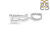 Cubic Zirconia Alphabet B Pendant CUZ-RDA-184.