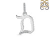 Cubic Zirconia Alphabet D Pendant CUZ-RDA-186.